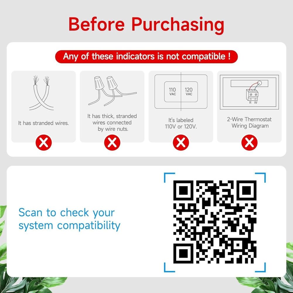 Smart Thermostat for House, 4.3 Inches WiFi Thermostat Compatible with Alexa ... - Picture 6 of 6